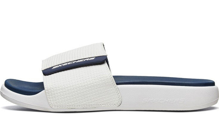 Buy 스케쳐스 찍찍이 아웃도어 플랫 슬리퍼 (화이트/블루) 51729-WNV