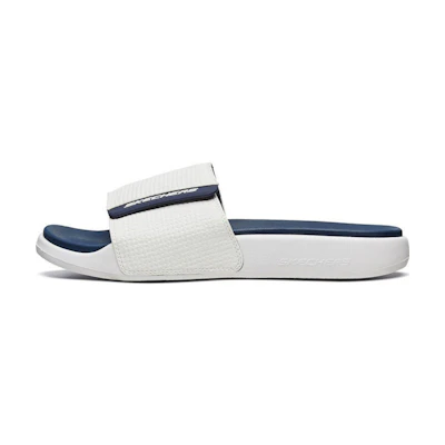 Skechers Velcro Outdoor Flat Heel Sports Slippers White Blue
