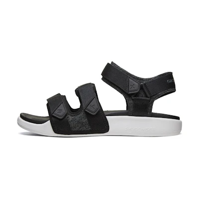 Skechers Velcro Outdoor Sports Black White Sandals