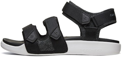 Skechers Velcro Outdoor Sports Black White Sandals 666081-BKW Skechers Velcro Outdoor Sports Black White Sandals 666081-BKW