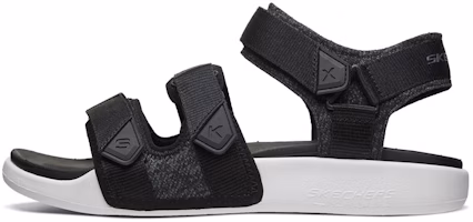 Skechers Velcro Outdoor Sports Black White Sandals 666081-BKW Skechers Velcro Outdoor Sports Black White Sandals 666081-BKW