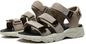 Lookbook Skechers Sandal Velcro 'Kelabu Coklat' 237197-TPBK