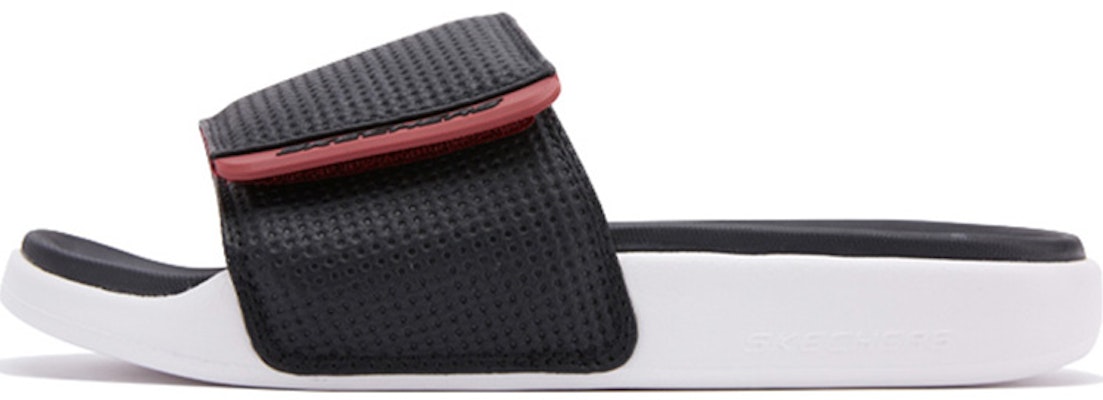 Skechers Velcro Flat Heel Sport Sandal Hitam Merah Stylish 51729-BKRD Buy Skechers Velcro Flat Heel Sport Sandal Hitam Merah Stylish 51729-BKRD