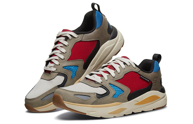 Lookbook 스케쳐스 베라도 '브라운 블랙 레드' (Skechers Verrado '브라운 블랙 레드') 66020-BRBK