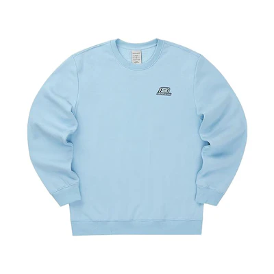 Skechers Vibrant Casual Alphabet Print Crewneck Pullover Sweatshirt Air Blue Unisex L422U084-01CQ