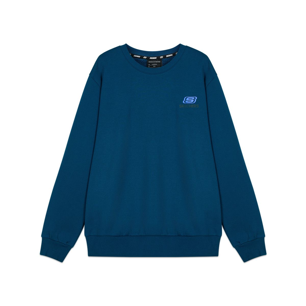 Skechers Vibrant Casual Pullover Warm Long Sleeve Sweater Unisex Poseidon Blue L423U163-00H1
