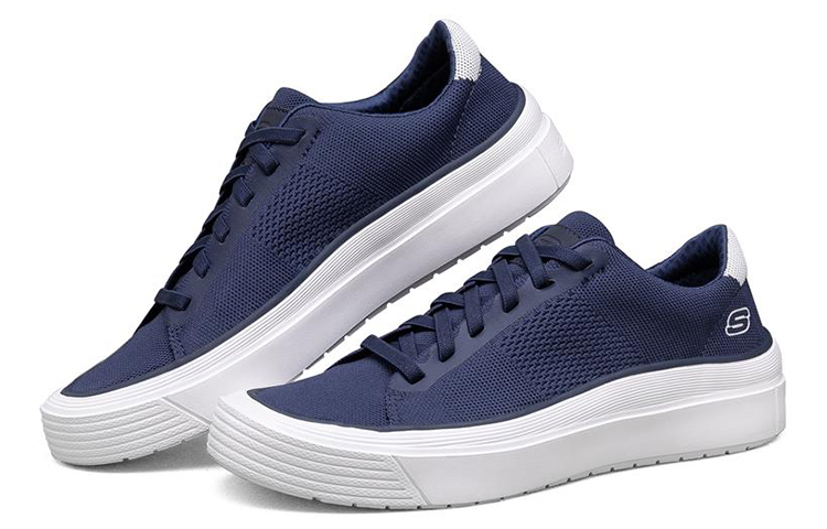 Lookbook Skechers Viewport Baskets Basses Bleu 210131-NVY