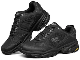 Shop Skechers Vigor 3.0 耐磨低筒老爹鞋 黑色