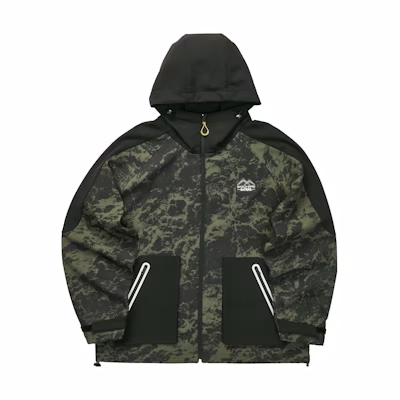 Skechers Walk Series Camo Zip Hooded Jacket Unisex - Black Green Camo L423U071-03PY