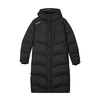 Skechers Walking FW23 Long Puffer Jacket Hooded Black L423M140-03B6