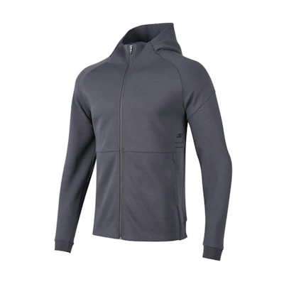 Skechers Windproof Hooded Zipper Sports Jacket - Dark Gray P423W061-00W5