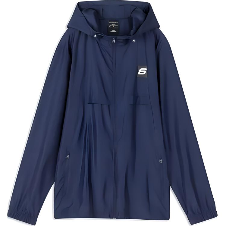 Skechers Windproof Lightweight Zip Hoodie Jacket - Blue P122M023-007D
