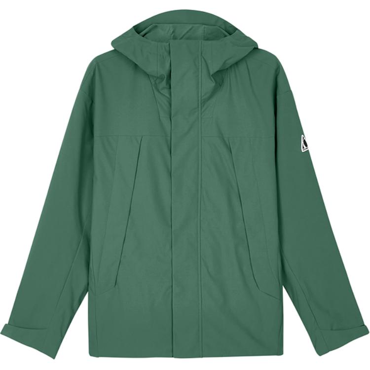 Skechers Windproof Waterproof Hooded Sports Jacket Forest Green L324M081-0379