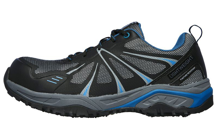 Skechers Work: Azbar Comp Toe 'Black Blue' 77541-BKBL