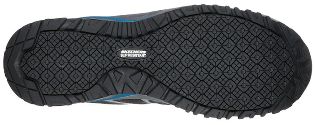 Skechers Work: Azbar Comp Toe 'Black Blue' 77541-BKBL Shop Skechers Work: Azbar Comp Toe 'Black Blue' 77541-BKBL