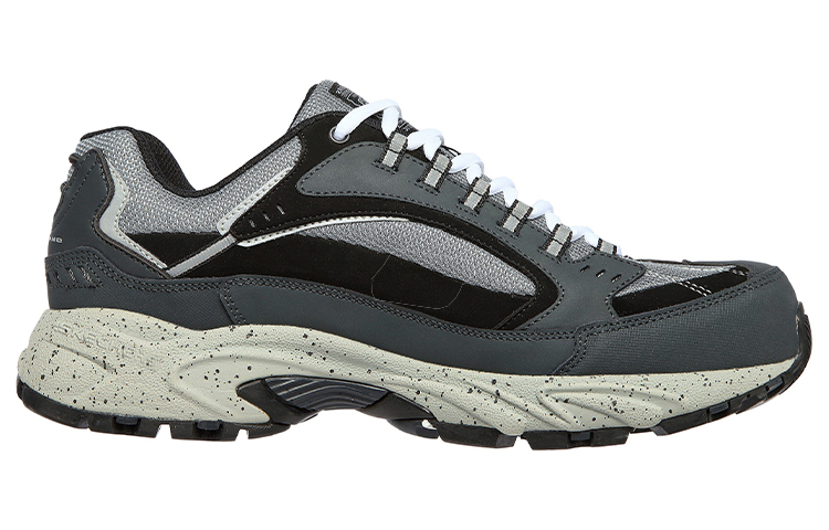 Order Skechers Work: Stamina - Cutback 'Black Non-Slip Low-Top Dad Shoe' 200033-NVBK