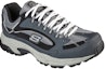 Lookbook Skechers Kerja: Stamina - Cutback 'Hitam Kasut Ayah Rendah Anti Gelincir' 200033-NVBK