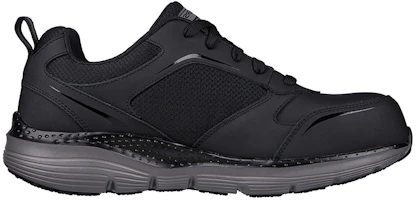 Order Skechers 工作系列:Arch Fit SR - Angis 复合安全鞋头 低帮运动休闲鞋 黑色