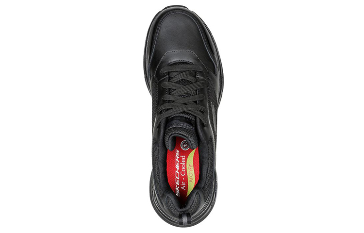 Shop Skechers Work Arch Fit SR ''Cuir Noir'' 200073-BLK