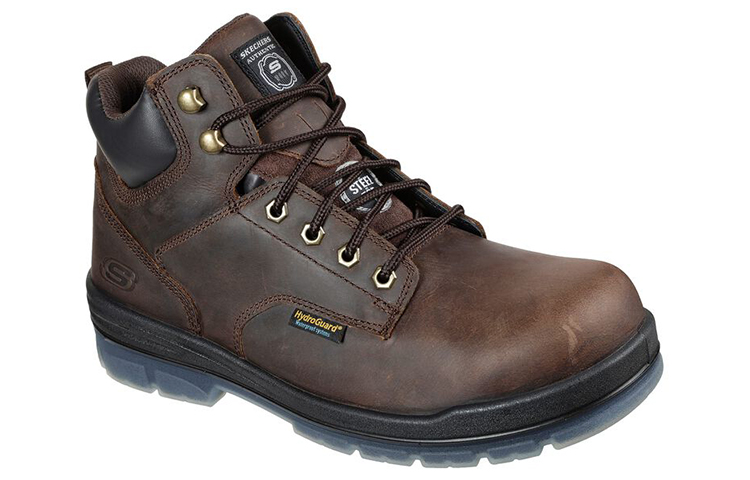 Lookbook Skechers Kerja Argum St Wp 'High-Top Outdoor Coklat' 200034-CDB