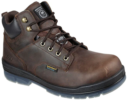 Skechers Kerja Argum St Wp 'High-Top Outdoor Coklat' 200034-CDB Lookbook Skechers Kerja Argum St Wp 'High-Top Outdoor Coklat' 200034-CDB