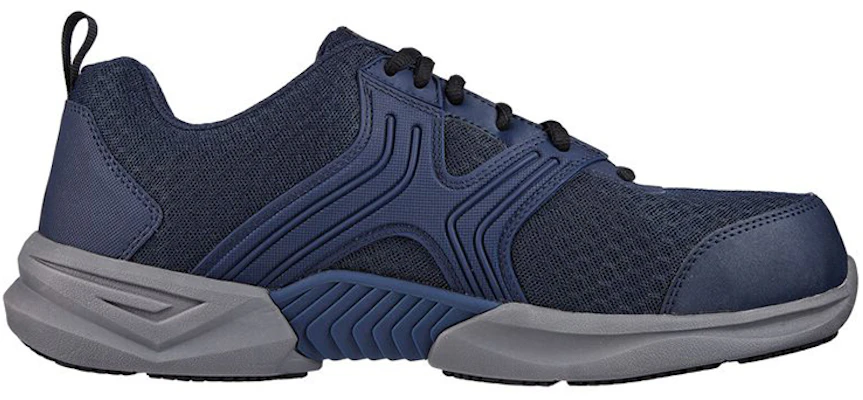 Skechers Kerja Bomal Hujung Komp 'Biru' 200089-NVY Order Skechers Kerja Bomal Hujung Komp 'Biru' 200089-NVY