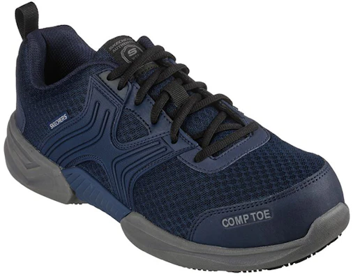 Skechers Kerja Bomal Hujung Komp 'Biru' 200089-NVY Lookbook Skechers Kerja Bomal Hujung Komp 'Biru' 200089-NVY