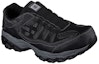 Lookbook Skechers Kerja Cankton Ebbitt ST 'Hitam Kasual Rendah Bernafas Lari' 77161-BLK