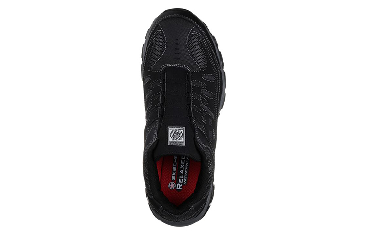 Shop Skechers Work Cankton Ebbitt ST 'Black Breathable Low-Top Casual Running' 77161-BLK