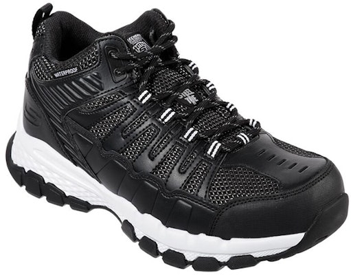 Skechers Kerja Queznell ST WP 'Hitam' 77177-BKW Lookbook Skechers Kerja Queznell ST WP 'Hitam' 77177-BKW