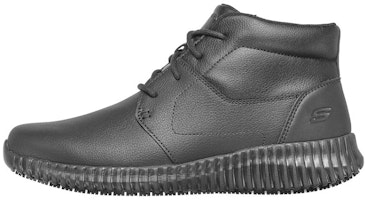 Skechers Work Relaxed Fit 'Black Mid-Top Comfort Casual' 200028-BLK Skechers Work Relaxed Fit 'Black Mid-Top Comfort Casual' 200028-BLK