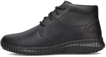 Skechers Work Relaxed Fit 'Black Mid-Top Comfort Casual' 200028-BLK Skechers Work Relaxed Fit 'Black Mid-Top Comfort Casual' 200028-BLK