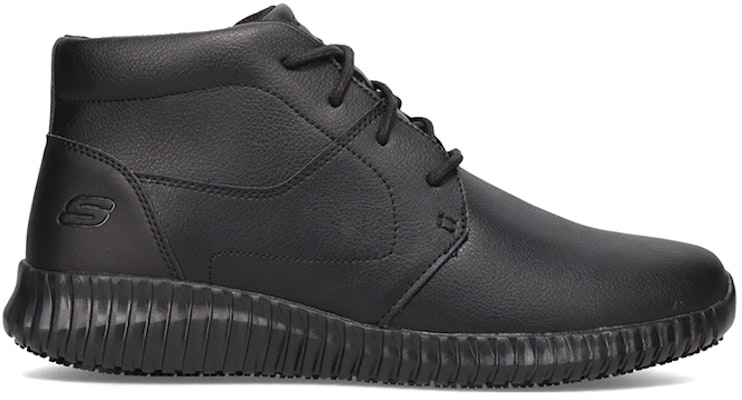 Skechers Work Relaxed Fit 'Black Mid-Top Comfort Casual' 200028-BLK Order Skechers Work Relaxed Fit 'Black Mid-Top Comfort Casual' 200028-BLK