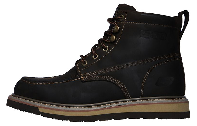 Skechers Work Relaxed Fit: Boydton 'Brown Utility High-Top' 77198-CDB