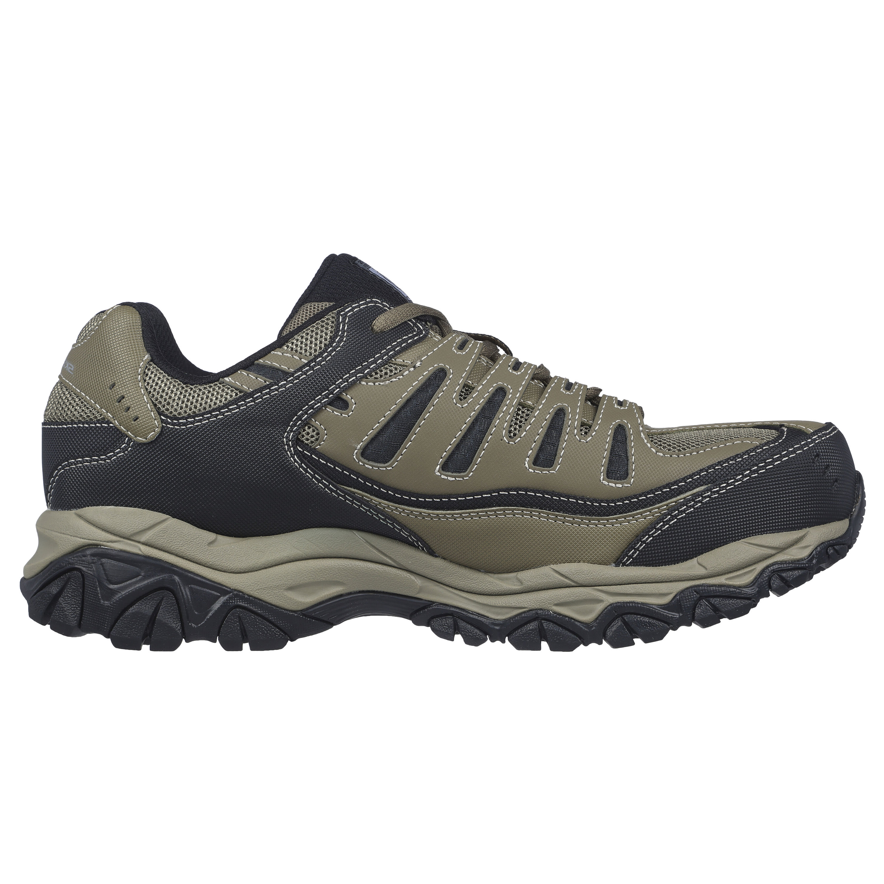 Order Skechers Work Relaxed Fit : Cankton ST Chaussures ''Vert Olive Noir'' 77055W-BKCC