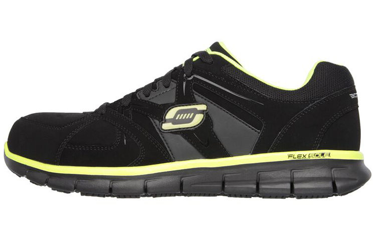 Buy Skechers Kerja Santai: Synergy-Ekron Alloy Toe 'Hitam' 77068-BKLM