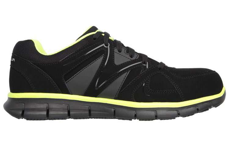 Order Skechers Kerja Santai: Synergy-Ekron Alloy Toe 'Hitam' 77068-BKLM
