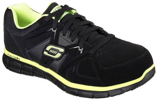 Skechers Kerja Santai: Synergy-Ekron Alloy Toe 'Hitam' 77068-BKLM Shop Skechers Kerja Santai: Synergy-Ekron Alloy Toe 'Hitam' 77068-BKLM