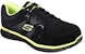 Skechers Kerja Relaxed Fit: Synergy-Ekron Alloy Toe 'Hitam' 77068-BKLM