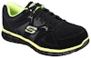 Shop Skechers Kerja Relaxed Fit: Synergy-Ekron Alloy Toe 'Hitam' 77068-BKLM
