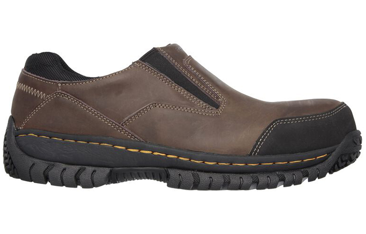 Order Skechers Kerja Relaxed Fit Hartan ST 'Coklat' 77066-DKBR