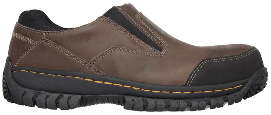 Skechers Kerja Relaxed Fit Hartan ST 'Coklat' 77066-DKBR Order Skechers Kerja Relaxed Fit Hartan ST 'Coklat' 77066-DKBR
