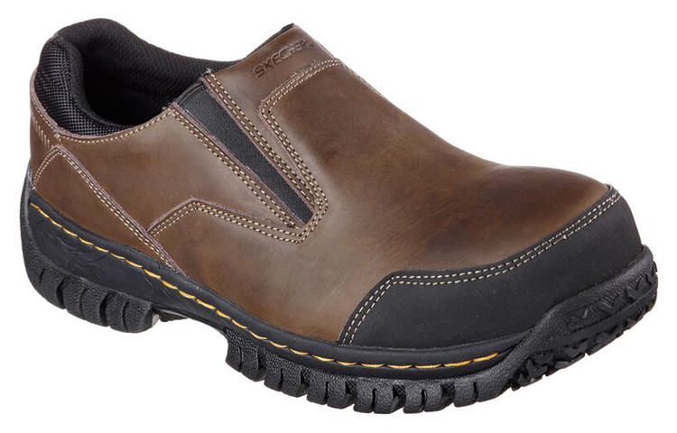 Lookbook Skechers Kerja Relaxed Fit Hartan ST 'Coklat' 77066-DKBR