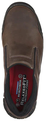 Skechers Kerja Relaxed Fit Hartan ST 'Coklat' 77066-DKBR Shop Skechers Kerja Relaxed Fit Hartan ST 'Coklat' 77066-DKBR