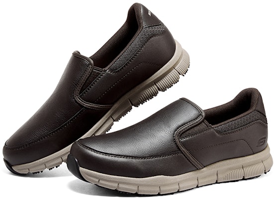 Skechers Work Slip-On 'Chocolate' 77157-CHOC Lookbook Skechers Work Slip-On 'Chocolate' 77157-CHOC