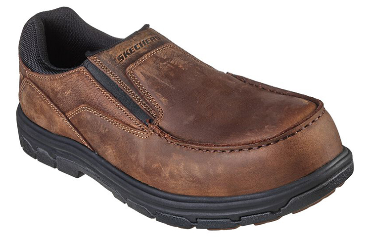 Lookbook Skechers Work Vicksburk 'Brown' 200057-CDB