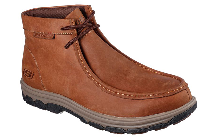 Lookbook Skechers Work Vicksburk 'Brown Mid-Top Casual' 200058-CDB