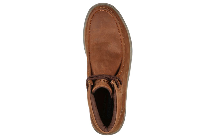 Shop Skechers Work Vicksburk 'Brown Mid-Top Casual' 200058-CDB