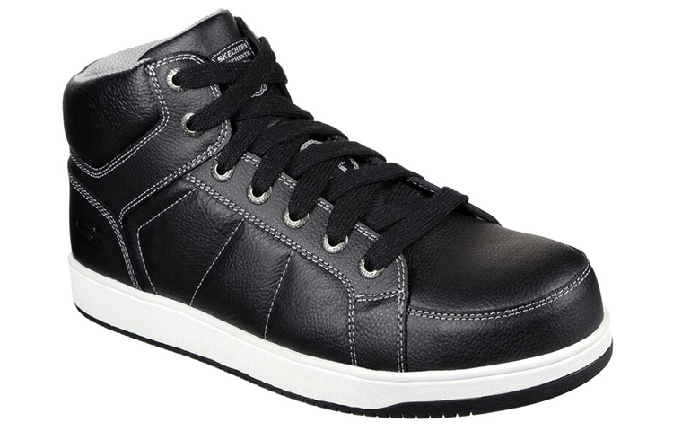 Lookbook 斯凯奇工装 Watab-Stirling St 黑色高帮鞋 77149-BLK