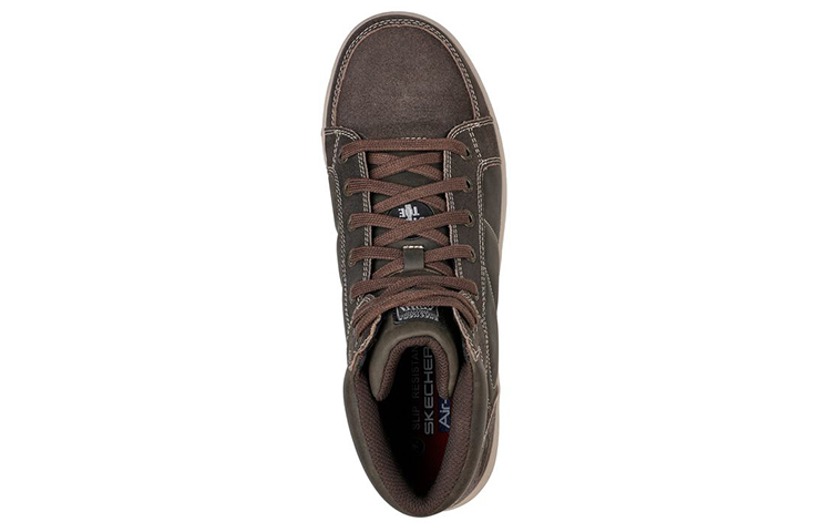 Lookbook Skechers Work Watab-Stirling St 'Coklat' 77149-CHOC